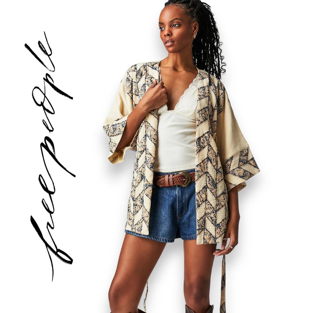 Free People | S | Thimbleweed Soft Wrap Jacket Relaxed Drapey Fit Kimono